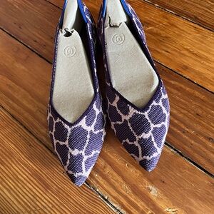 Rothy’s Stylish Purple Patterned Women's Flats